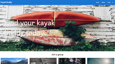 Screenshot of KayakBuddy